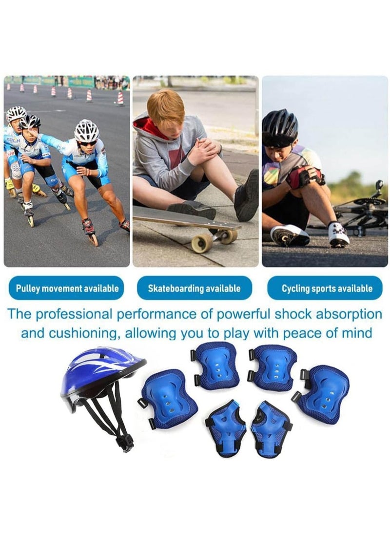 DubaiGallery Kids Bike Helmet with Full Protective Pad Set, Knee Elbow and Wrist Guards, Comfortable Adjustable Safety Gear for Cycling Skateboarding Roller Skating and Scooters - Image 2